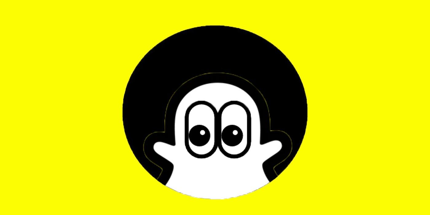 SNapchat logo with eyes