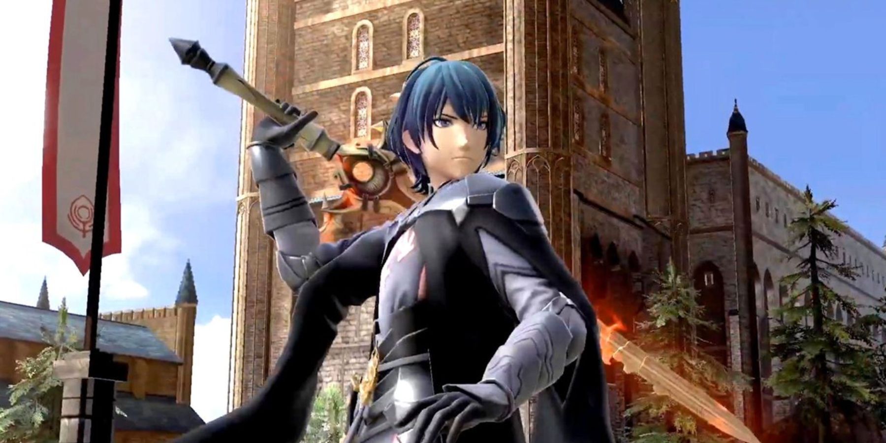  Byleth about to unsheath his sword