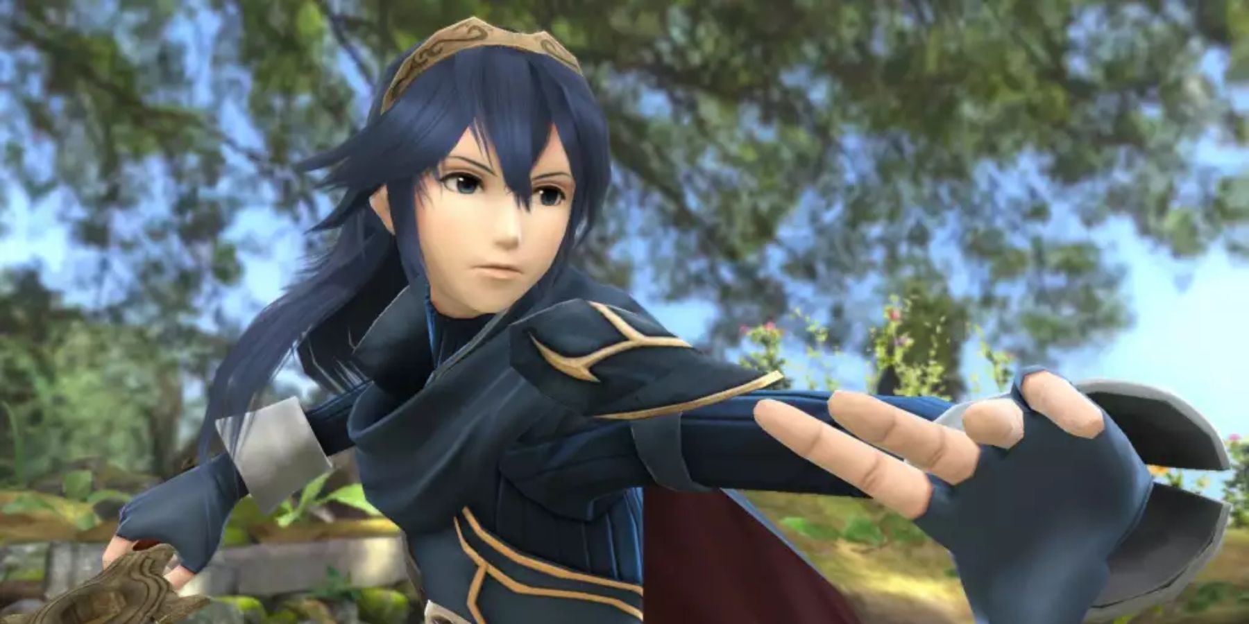 Lucina in an attack stance