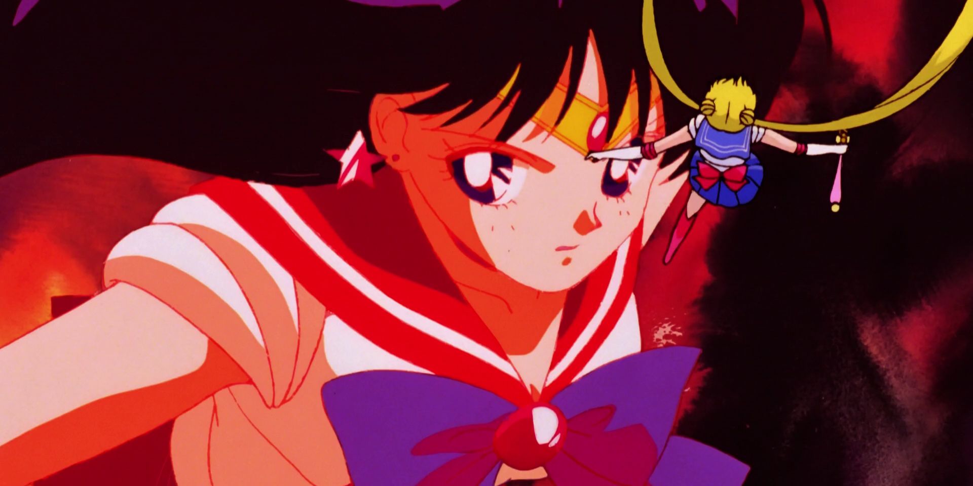 Sailor Mars from the Sailor Moon S opening credits