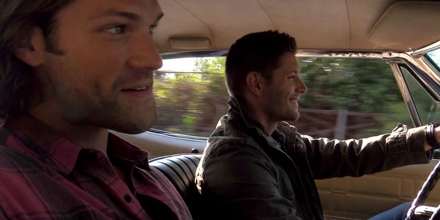 Sam and Dean ride in the Impala in Supernatural