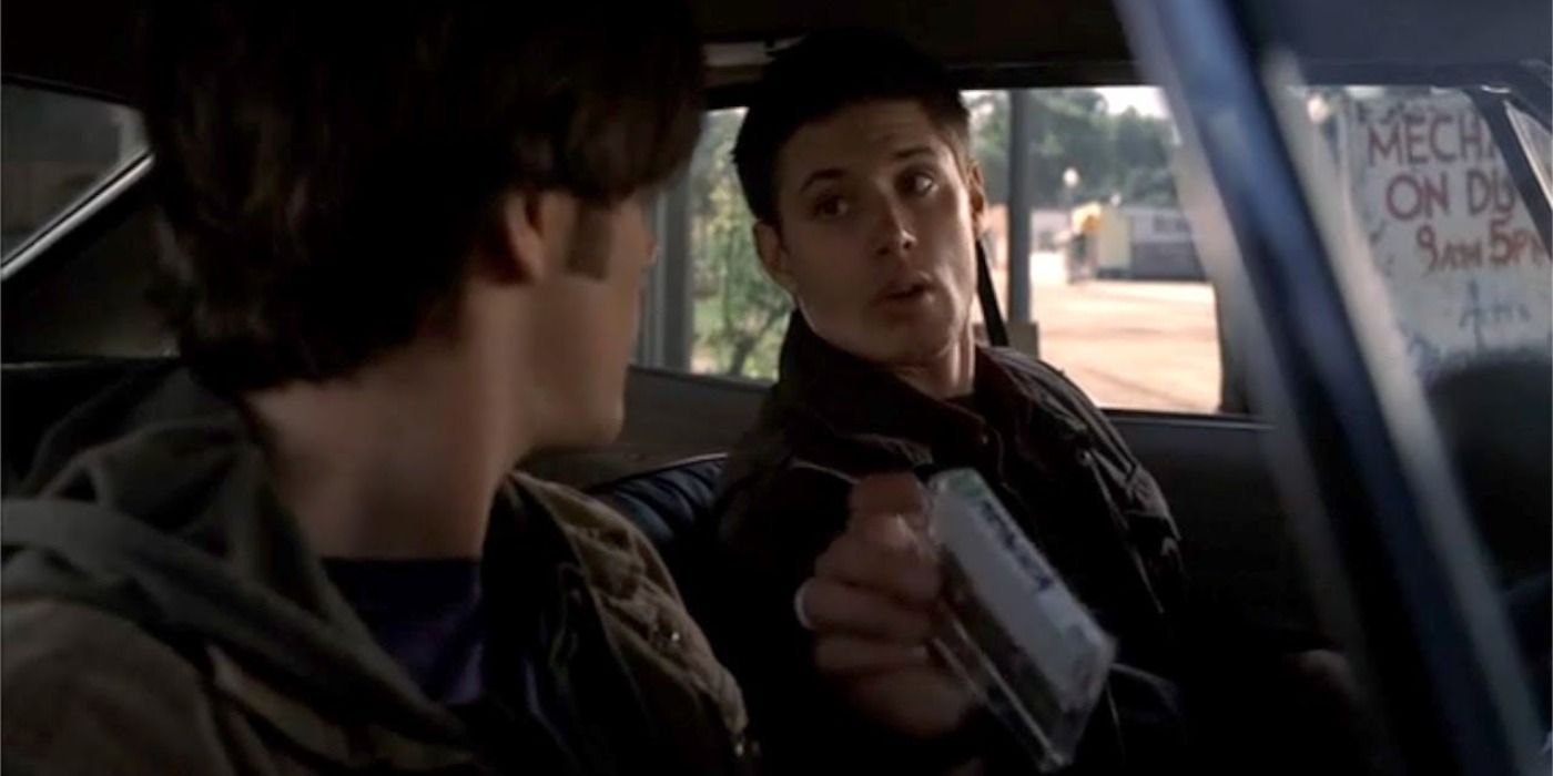 Sam mocks Dean for his casette tape collection and Dean says Driver Picks the music shotgun shuts his cakehole in Supernatural