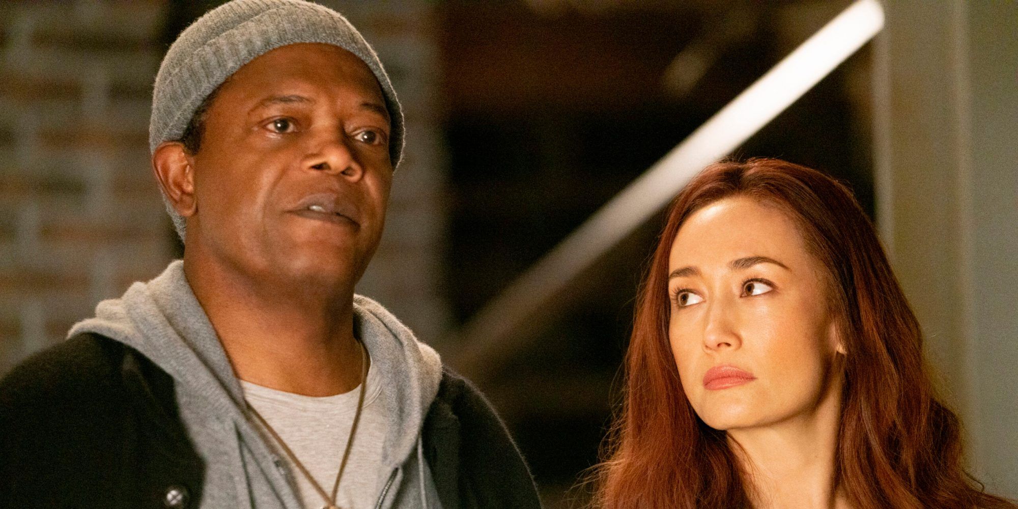 Samuel L Jackson and Maggie Q in The Protege