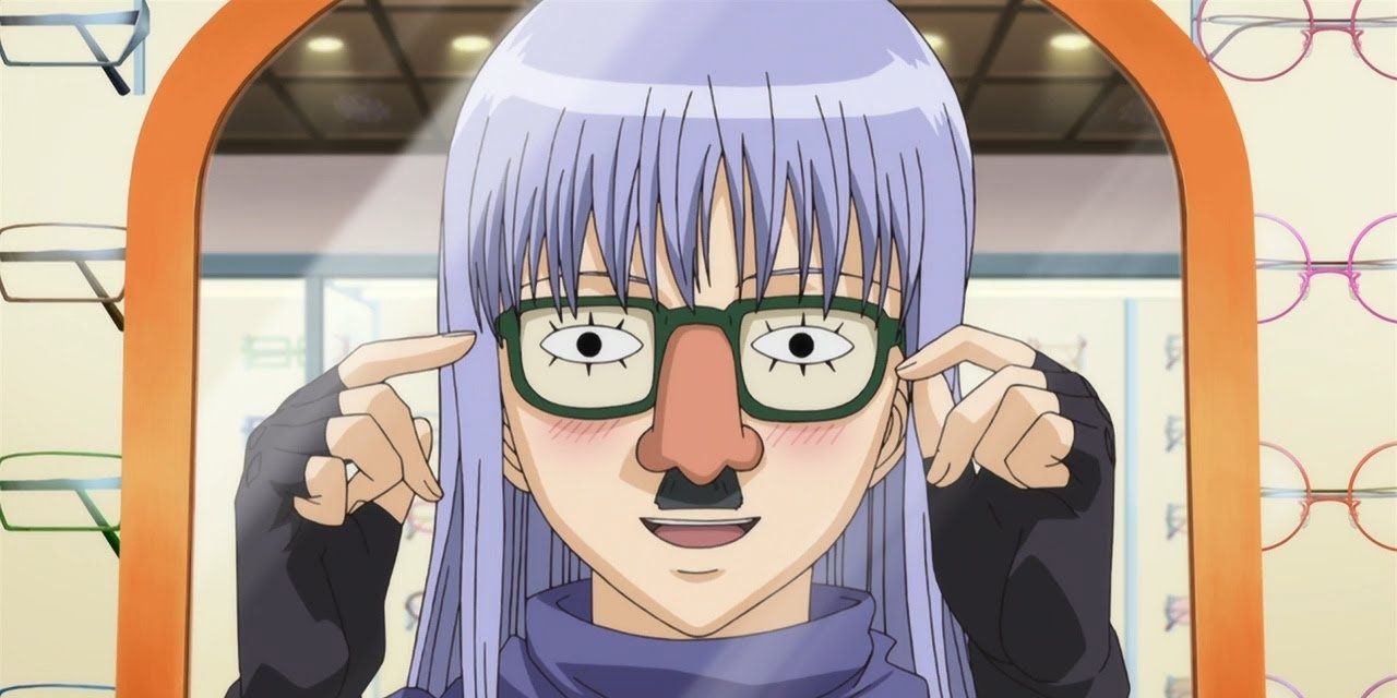 Sarutobi Trying Out Glasses