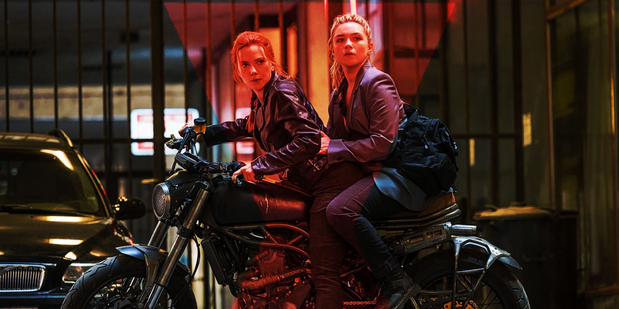 Scarlett Johansson and Florence Pugh In Black Widow Set Visit Interviews