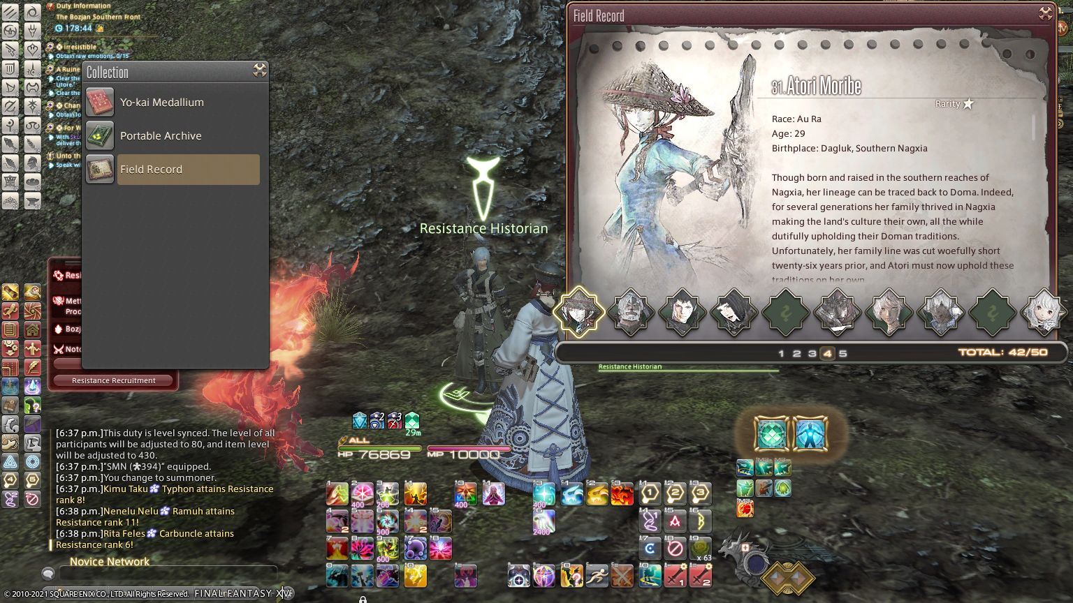 Selling Field Notes in Final Fantasy 14