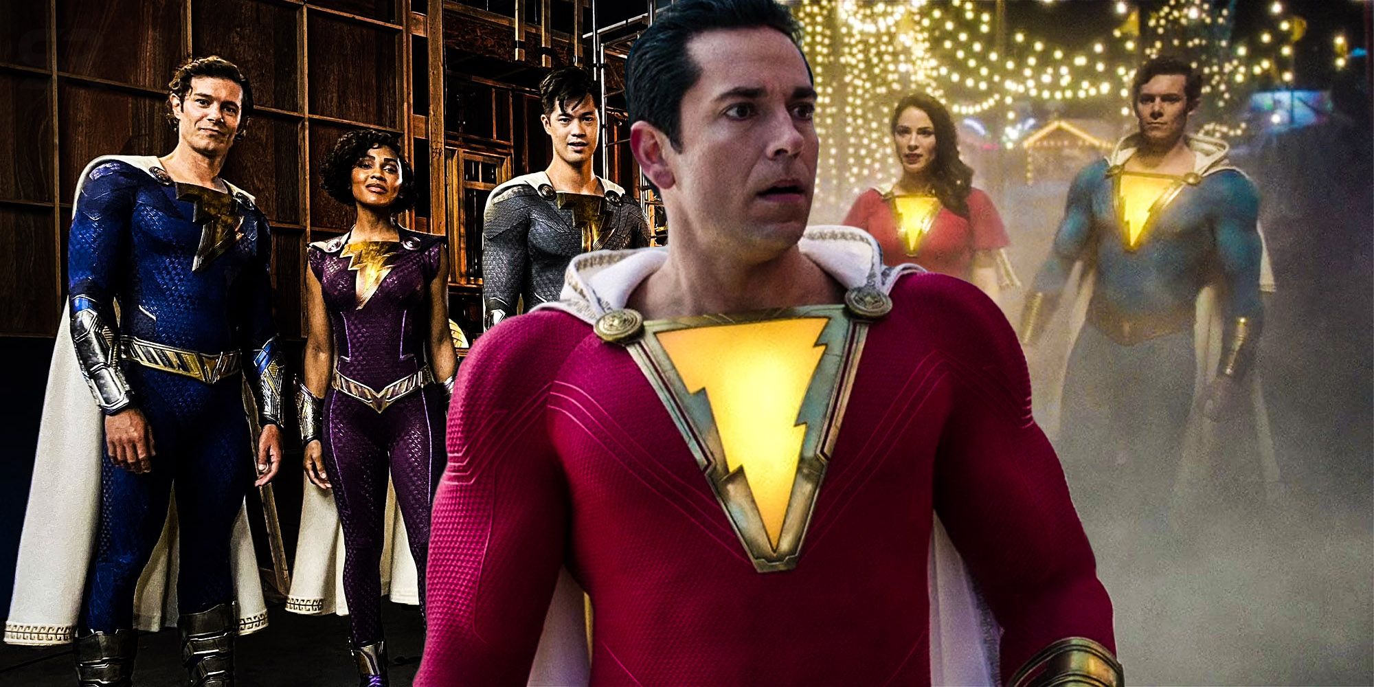 Shazam How Fury Of The Gods Shazam Family Costumes Compare To The First Movie