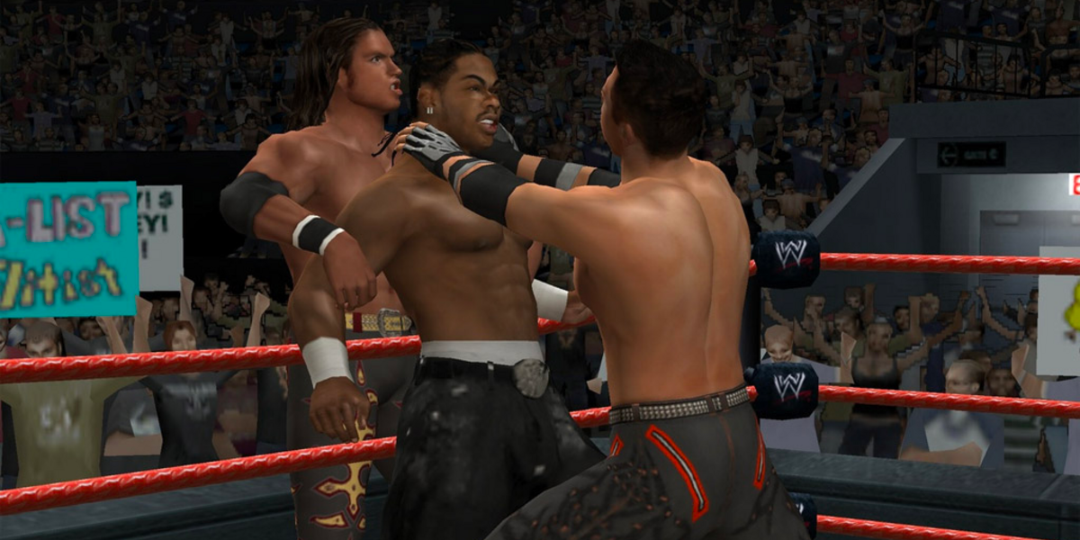 Miz and Morrison beat up JTG in Smackdown vs. Raw 2009