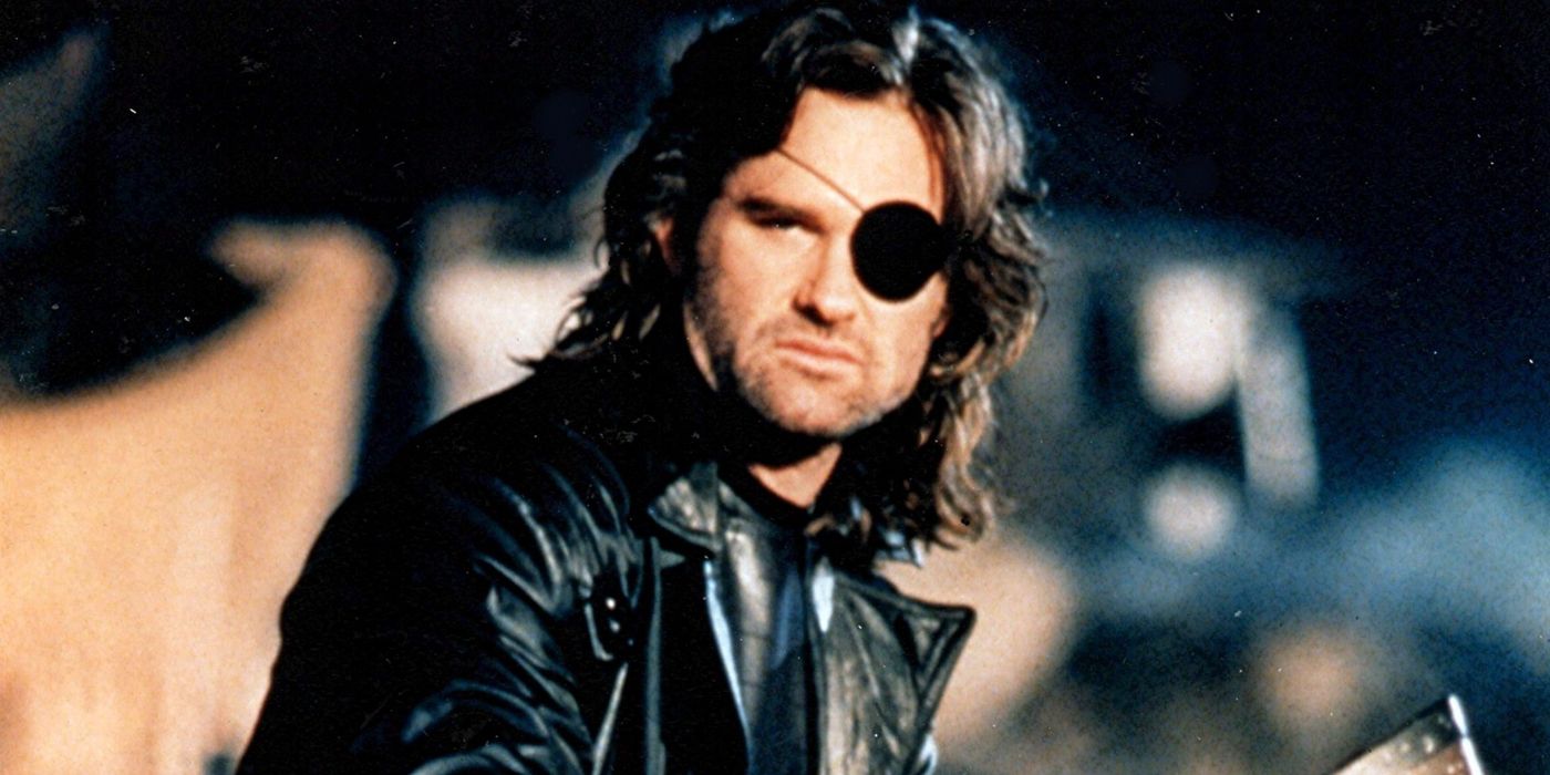 An image of Snake Plissken on a motorcycle in Escape from New York.