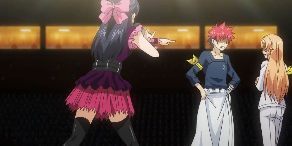 Soma and Erin in the Team Shokugeki