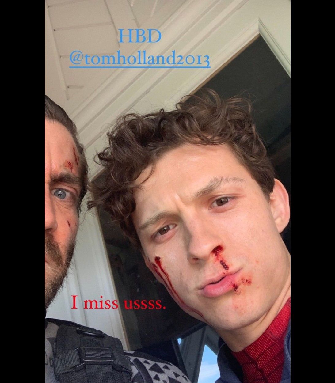 Jake Gyllenhaal Celebrates Tom Holland’s Birthday With A Spider-Man: Far From Home BTS Image