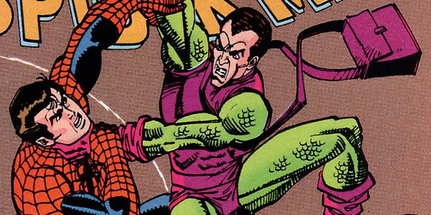 Spider-Man melawan Green Goblin Harry Osborn di Marvel Comics.