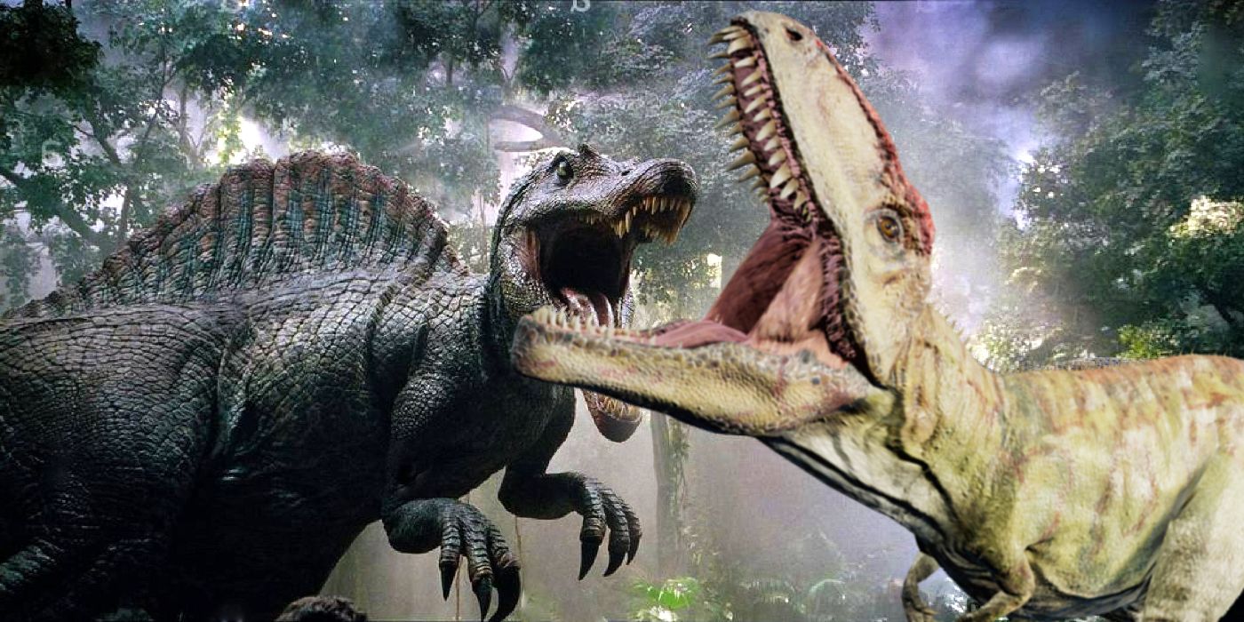 Spinosaurus Kills a T-Rex (Spinosaurus VS T-Rex), Jurassic Park 3