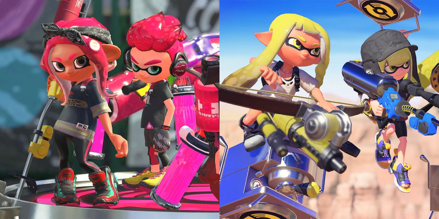 Teams from Splatoon 2 and 3.