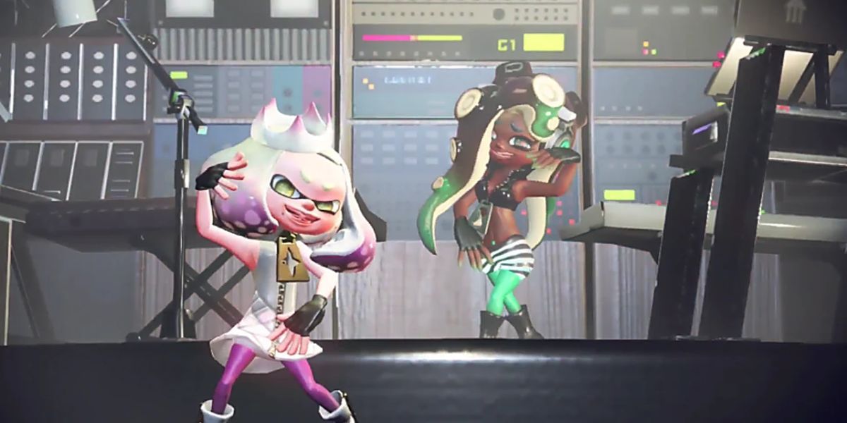 Splatoon 2 Off The Hook Idols: Pearl and Marina.