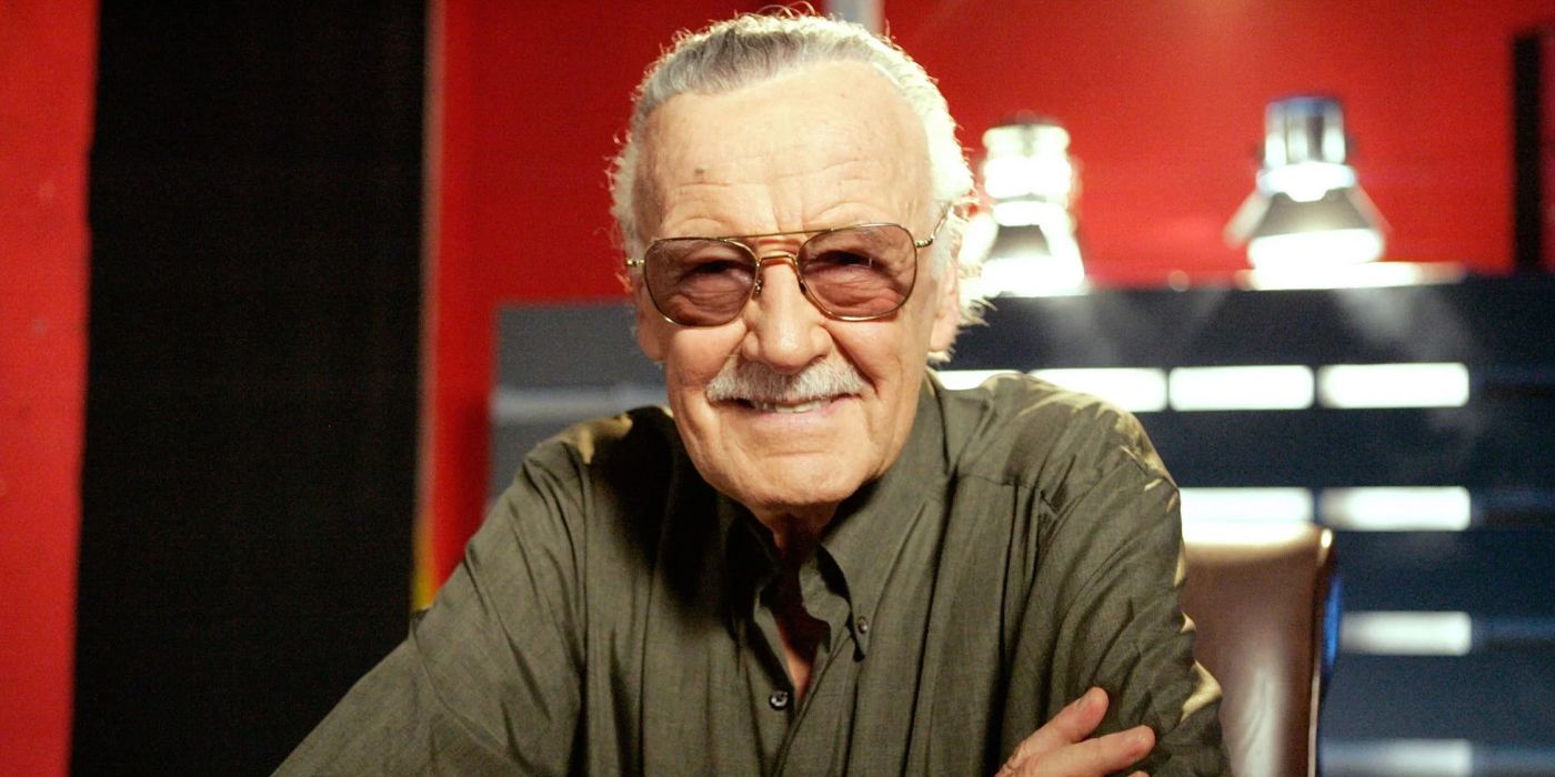 Stan Lee smiles in photo shoot