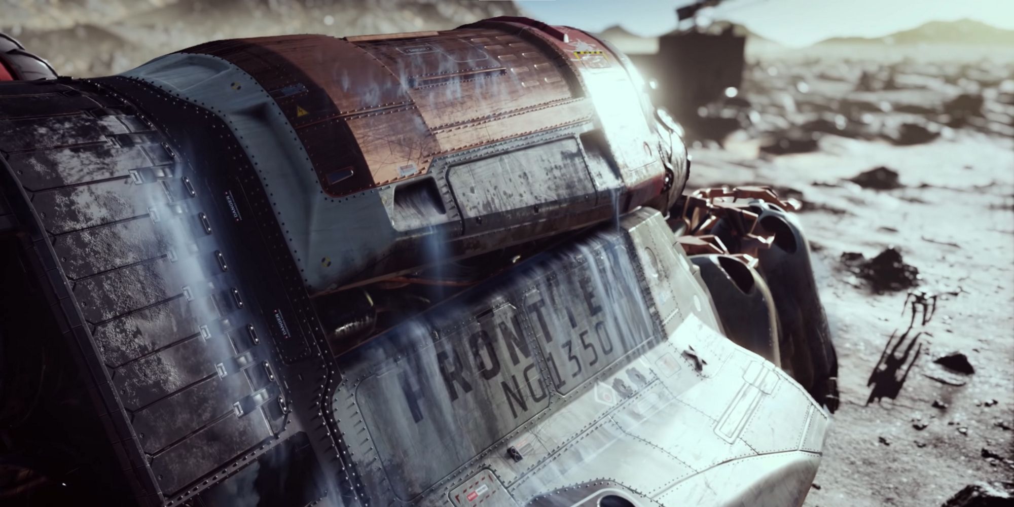 Exterior of ship from Starfield teaser trailer