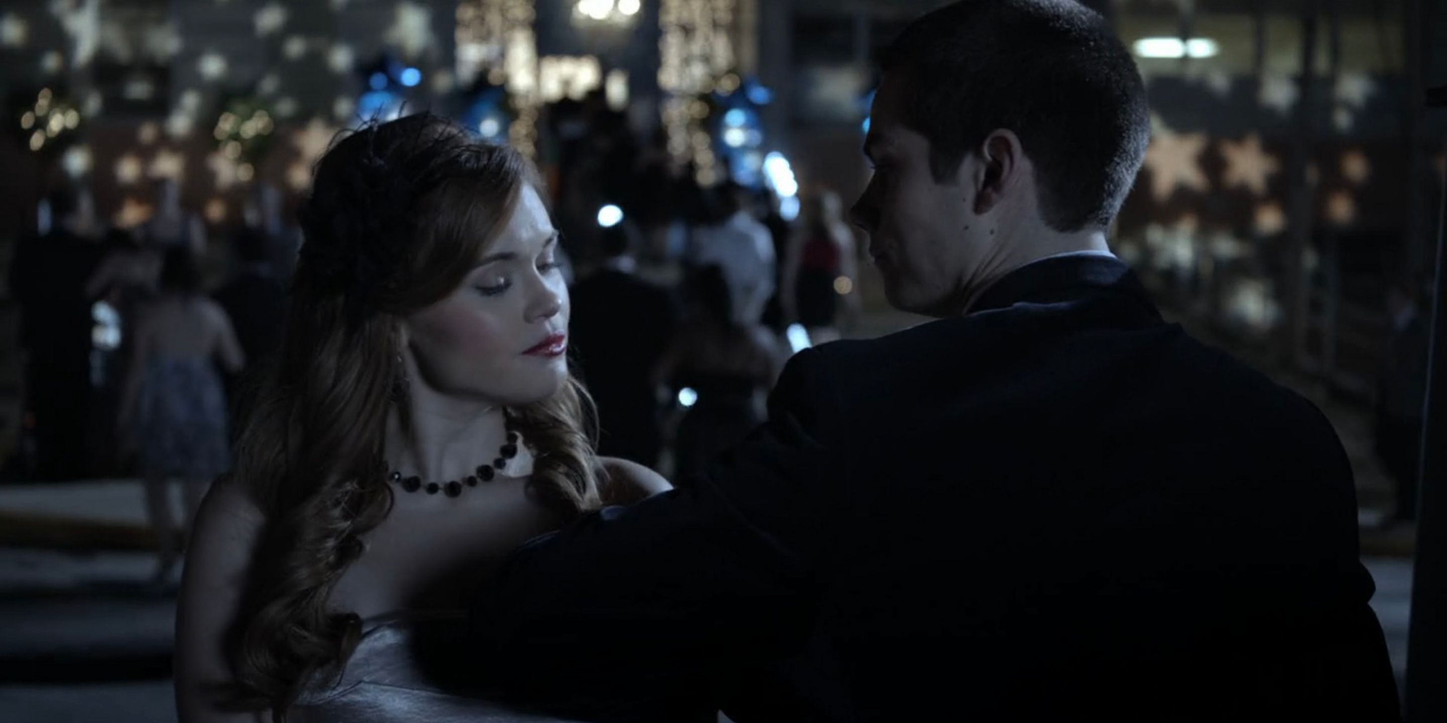 Stiles and Lydia go to the dance together in Teen Wolf.