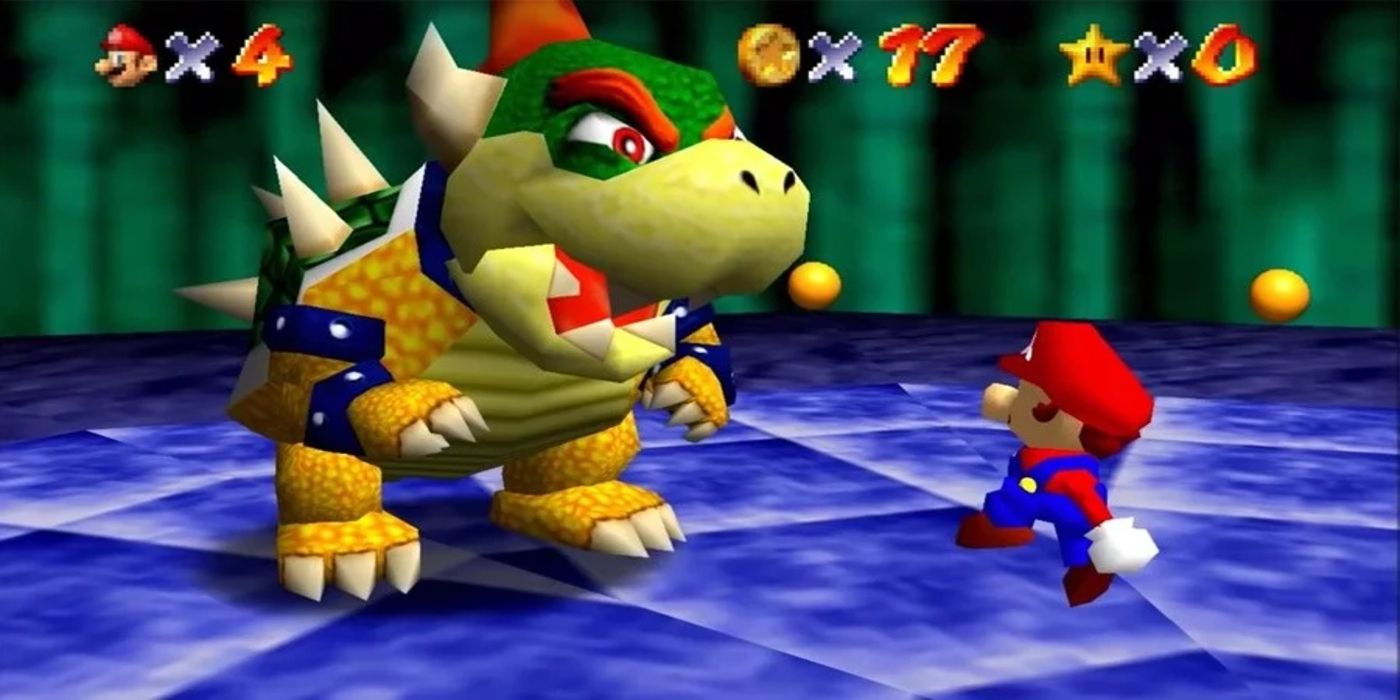 Bowser as depicted in the video game Super Mario 64.
