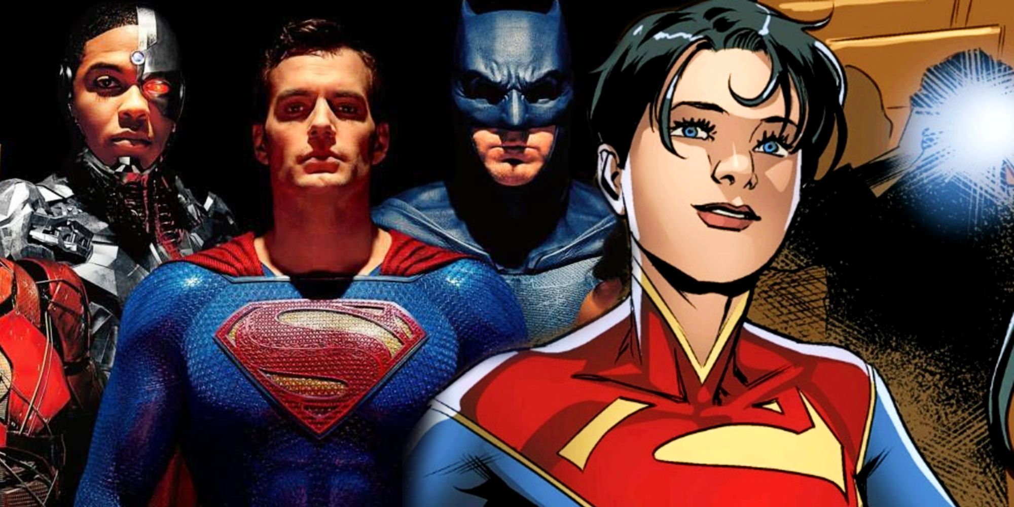 Superman in the Justice League and Lara-Lane Kent Supergirl in Injustice