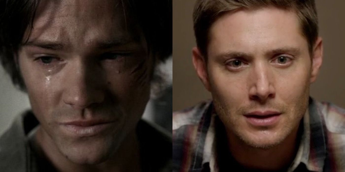 Split image of Sam and Dean Winchester