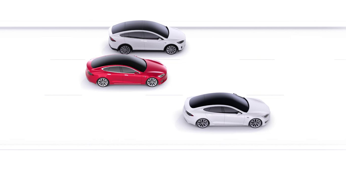 Tesla Model S cars graphic