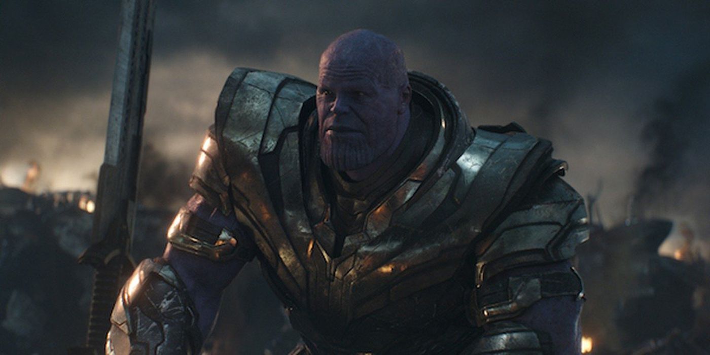Thanos in his last battle in Avenger Endgame.