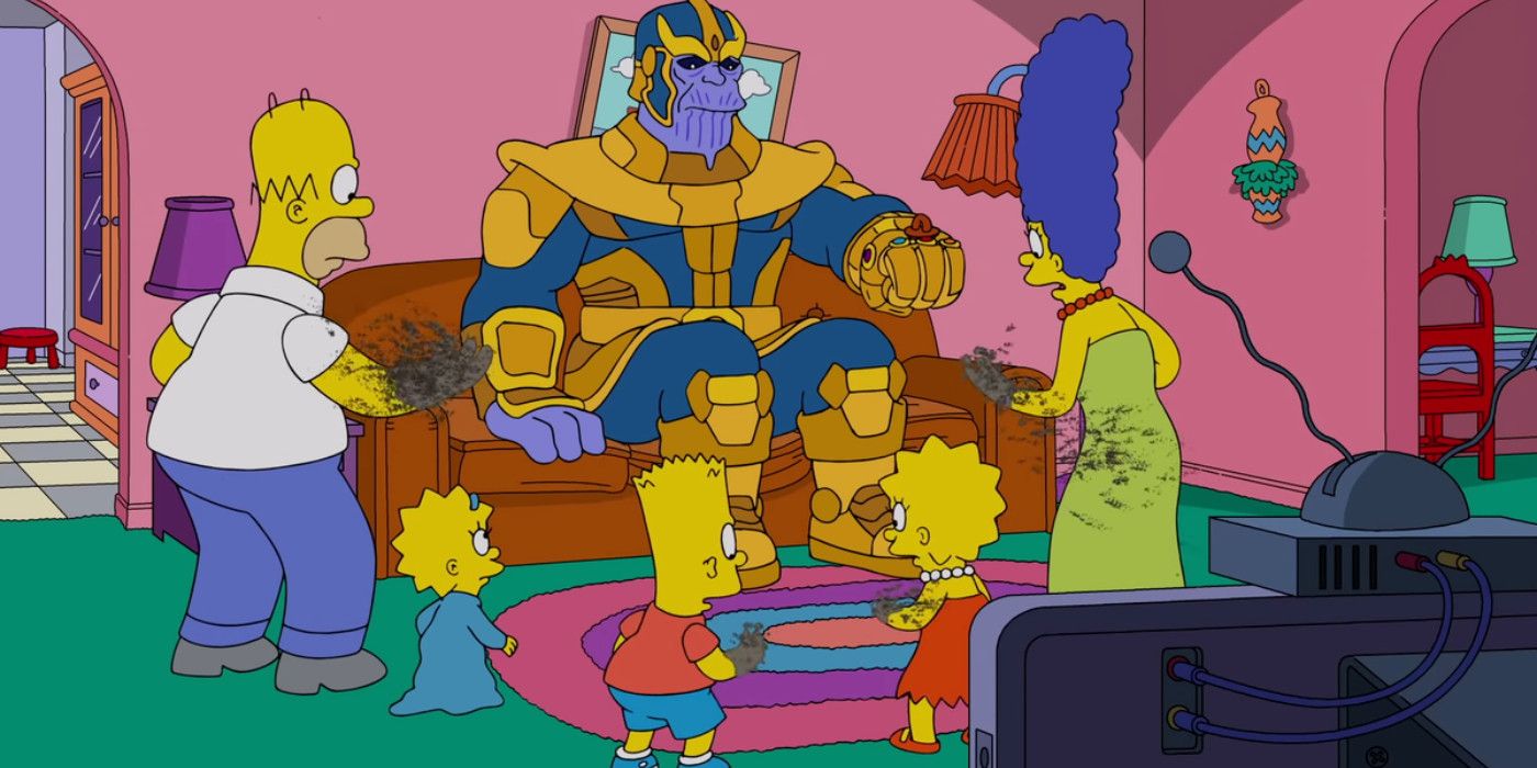 Thanos on The Simpsons