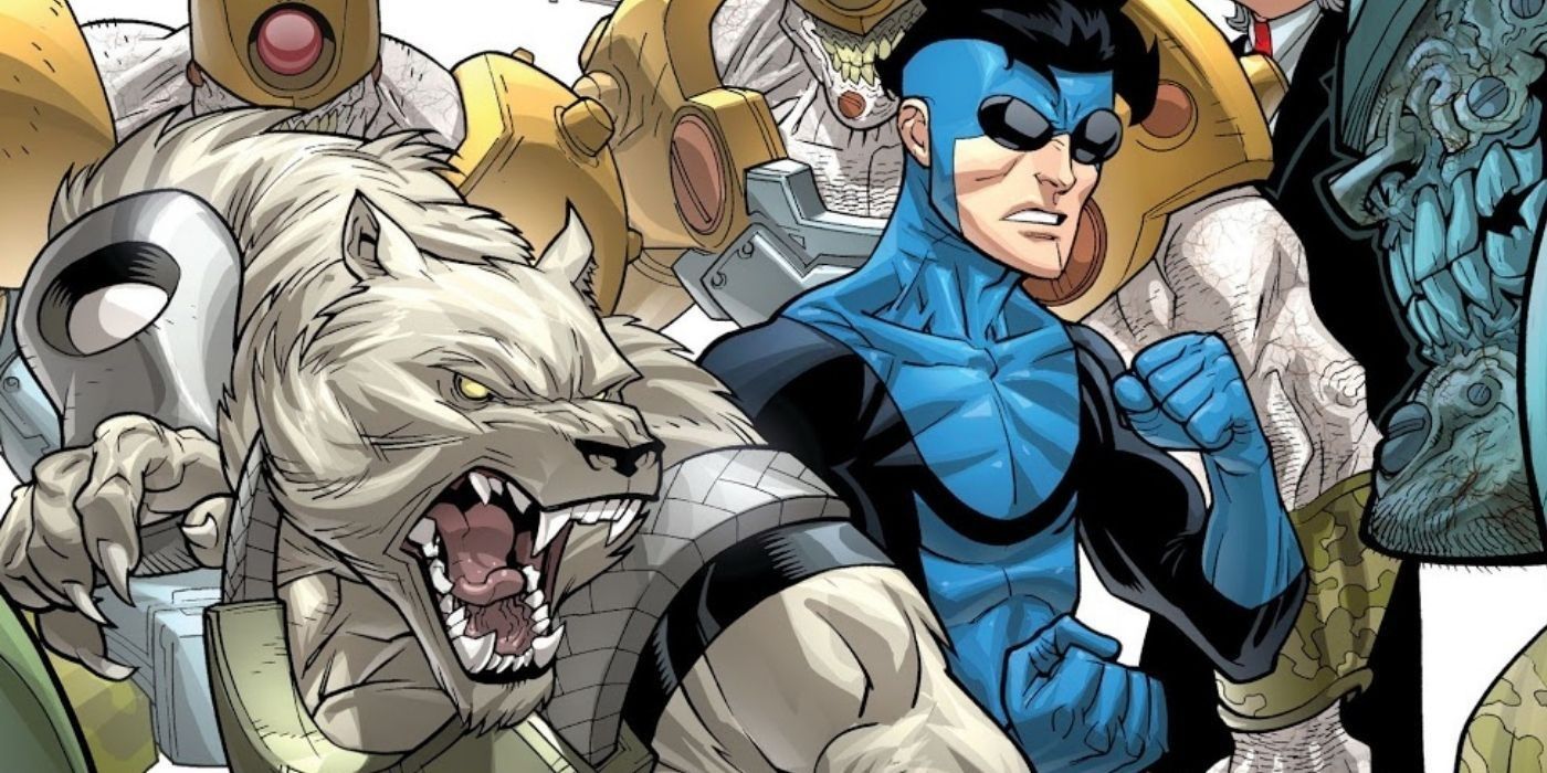 The Astounding Wolf-Man and Invincible from Invincible comics