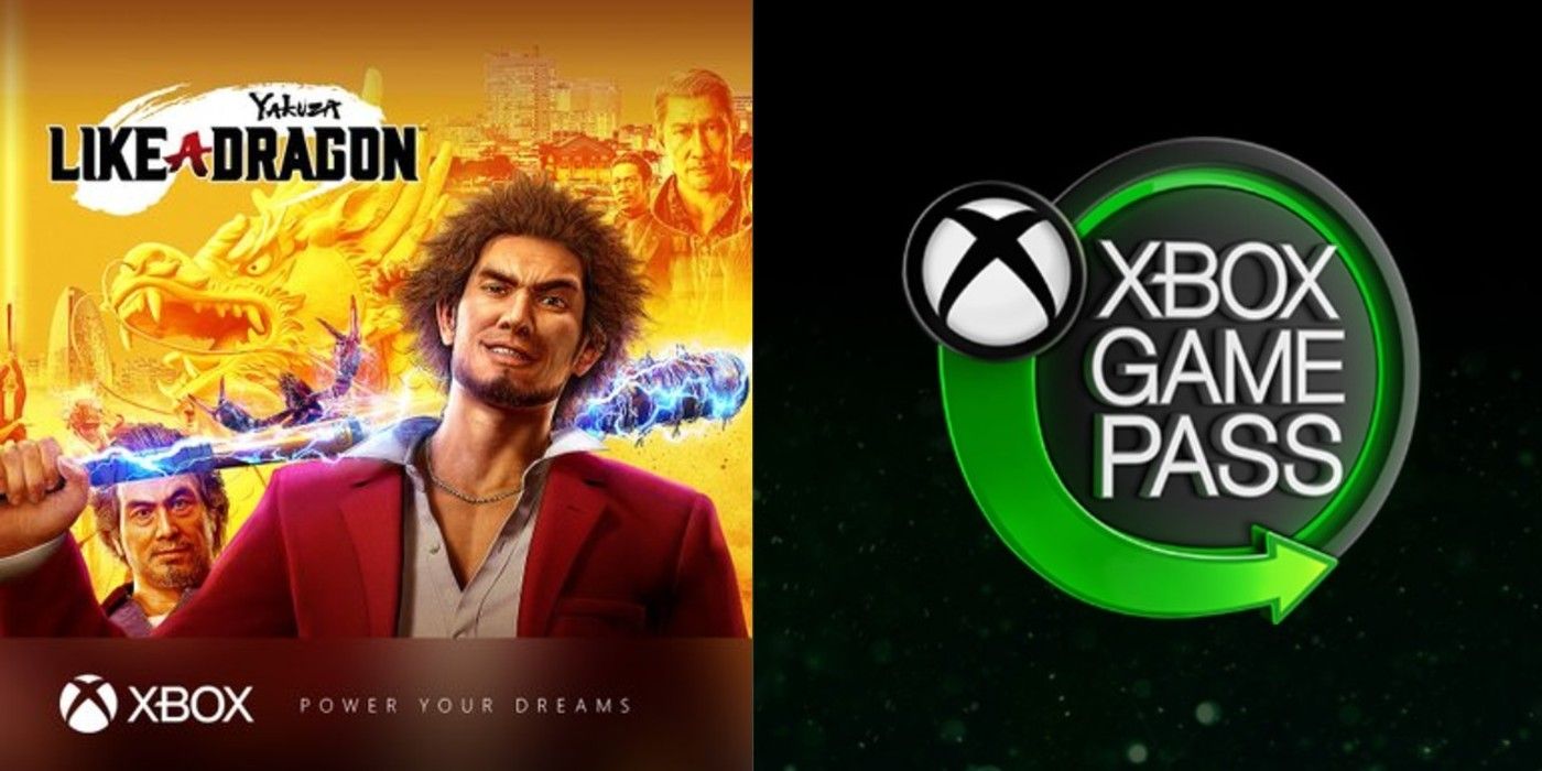 The Entire Yakuza Series On Game Pass Bodes Well For Xbox Future - Like A Dragon Game Pass Side By Side Image