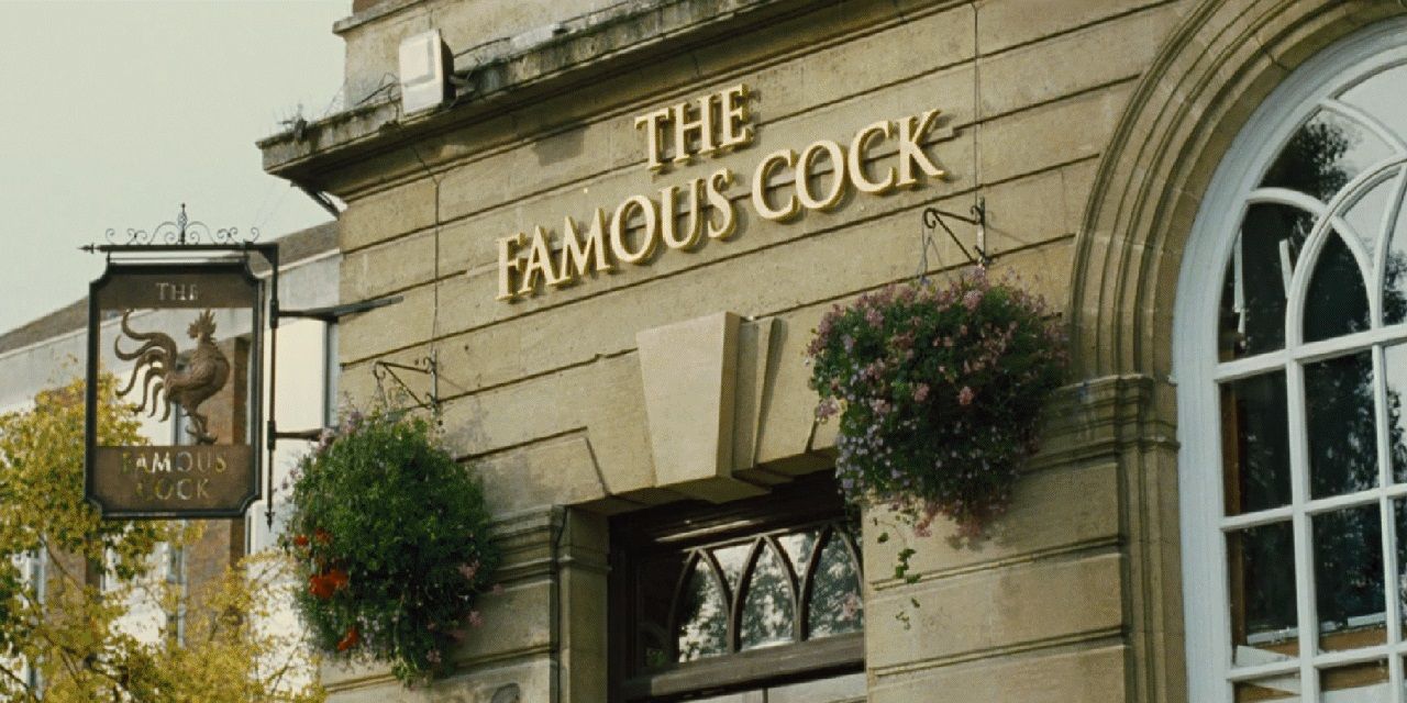 The Famous Cock sign in The World's End