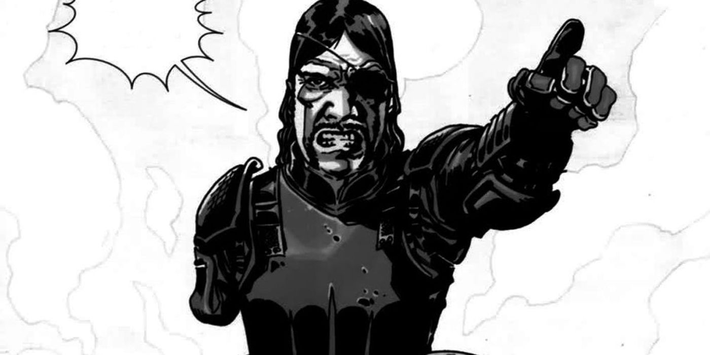 The Governor attacks in The Walking Dead comics.