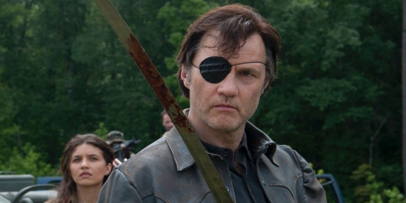 O Governador atacando a prisão em The Walking Dead.