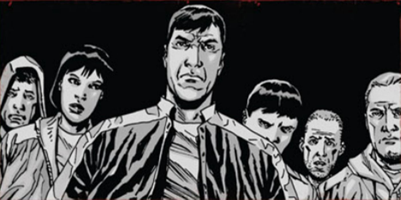 The Hunters attack in The Walking Dead comics.