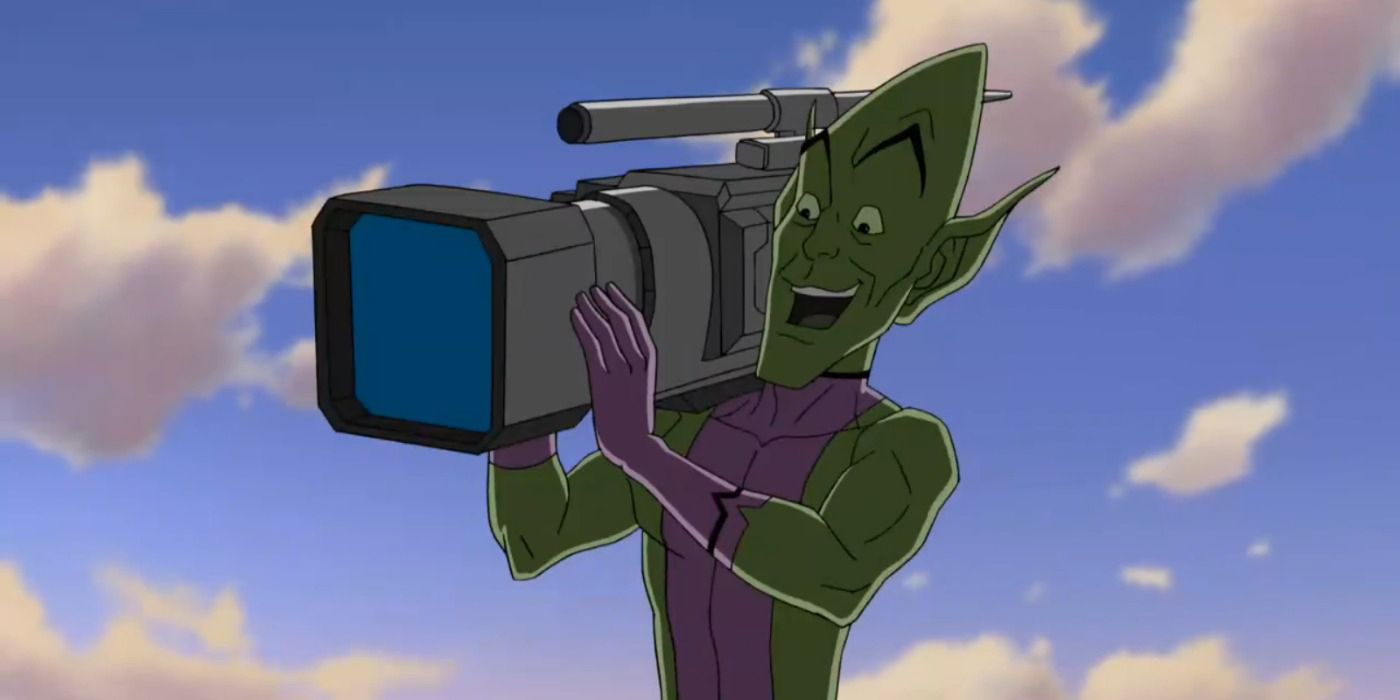 The Impossible Man with a video camera.