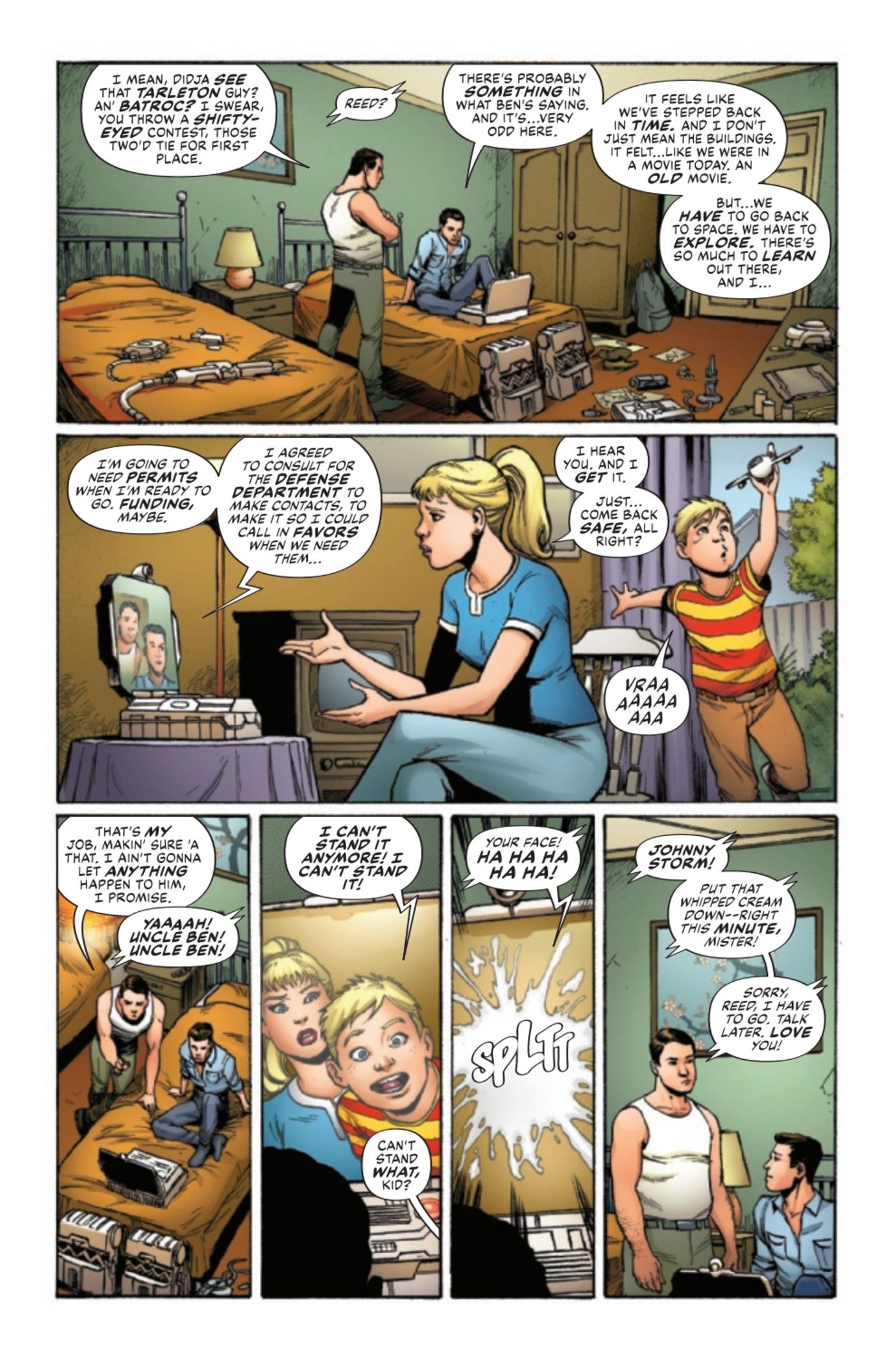 The Marvels #3 preview page 1 fantastic four