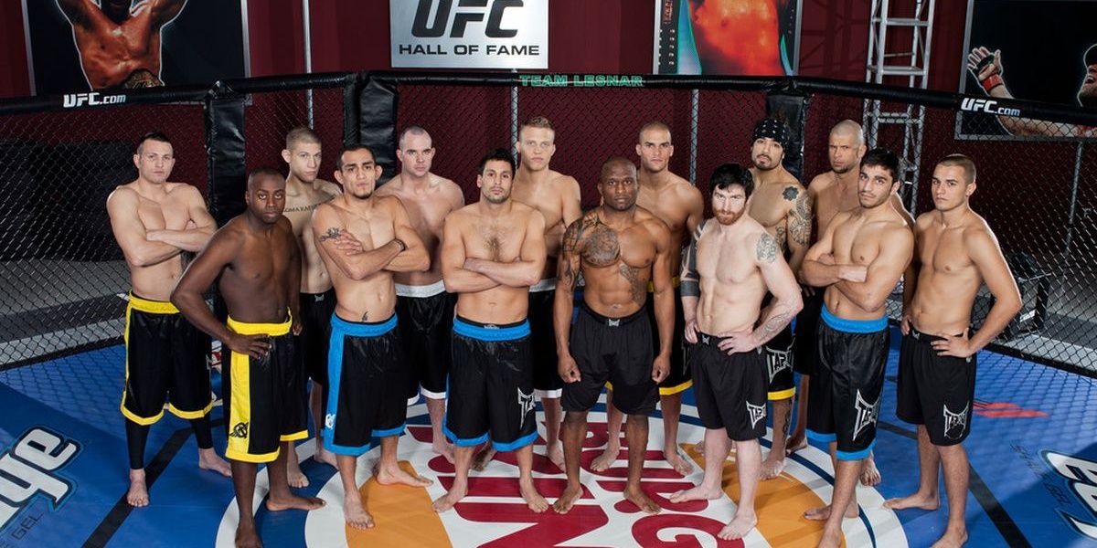 The Ultimate Fighter's Season 13 contestants pose for a group photo