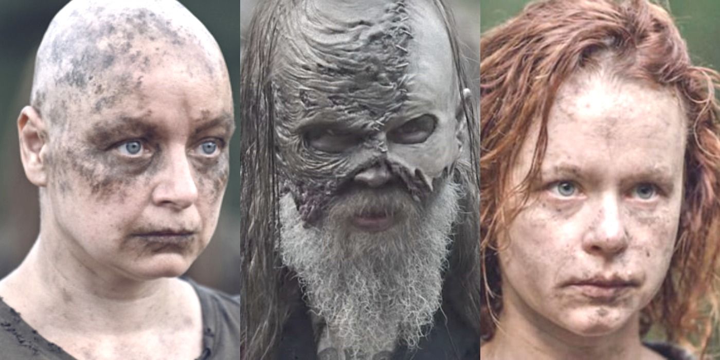 The Whisperers' Alpha, Beta, and Gamma from The Walking Dead