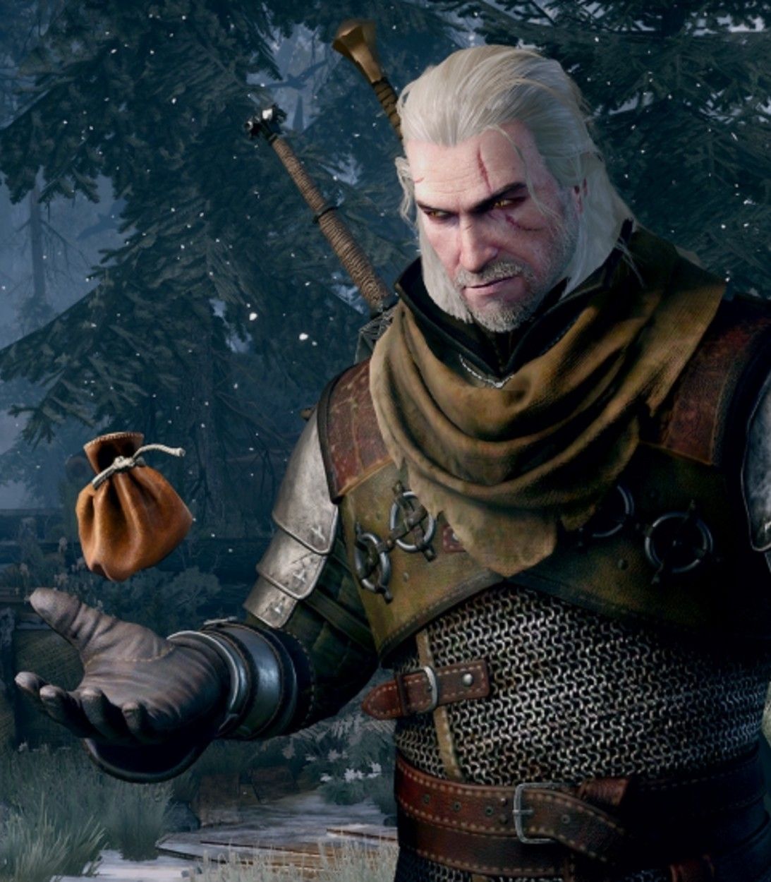 The Witcher 3 Wild Hunt coin pouch toss