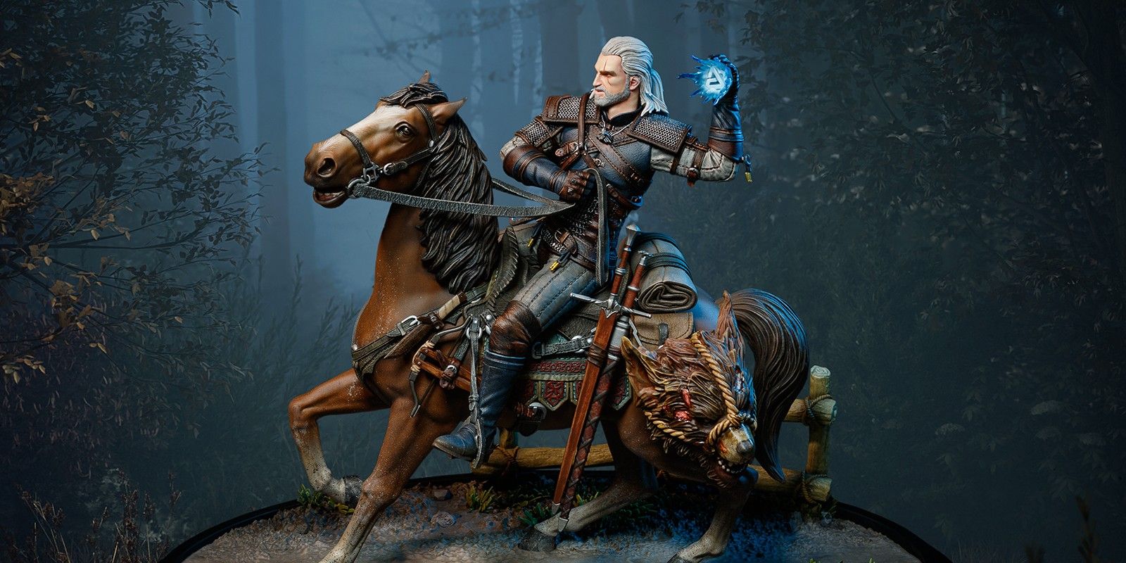 The Witcher Exclusive Looks At New Detailed Geralt And Roach Figure