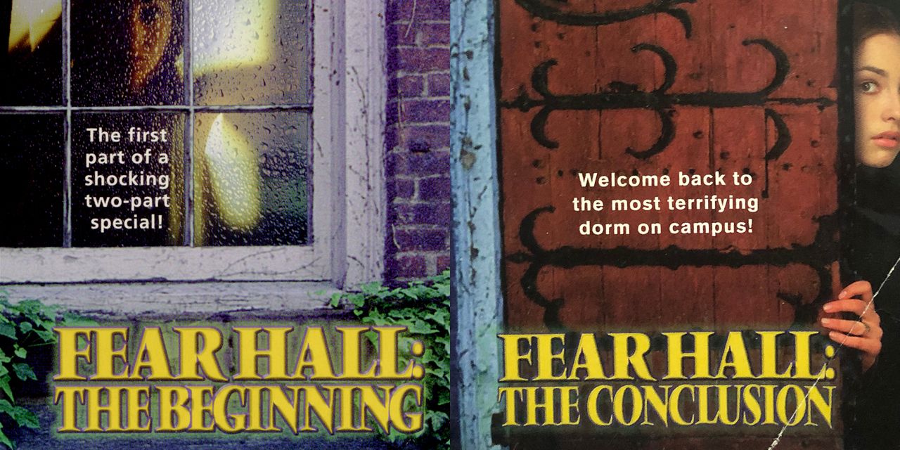 The covers for Fear Street's Fear Hall
