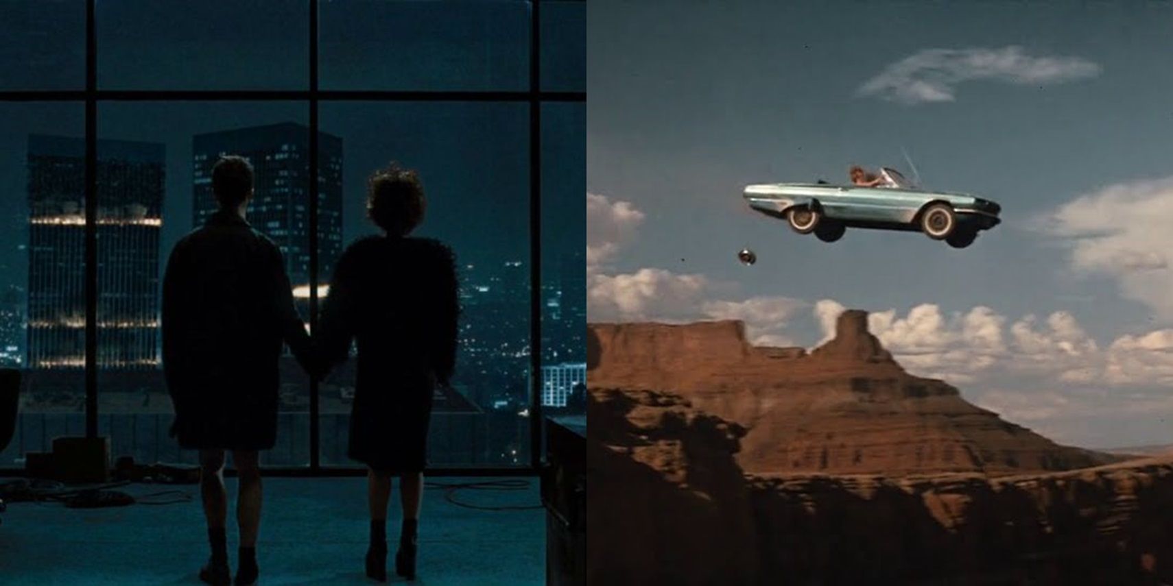 The final shots of Fight Club and Thelma and Louise