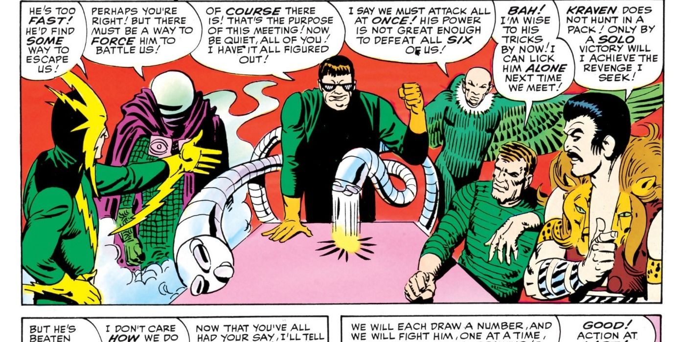The original Sinister Six convenes in Marvel Comics