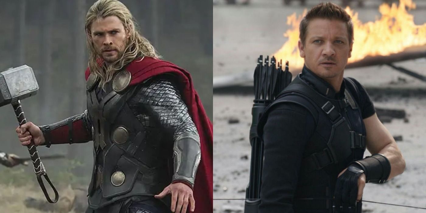 Thor and Hawkeye from The Avengers