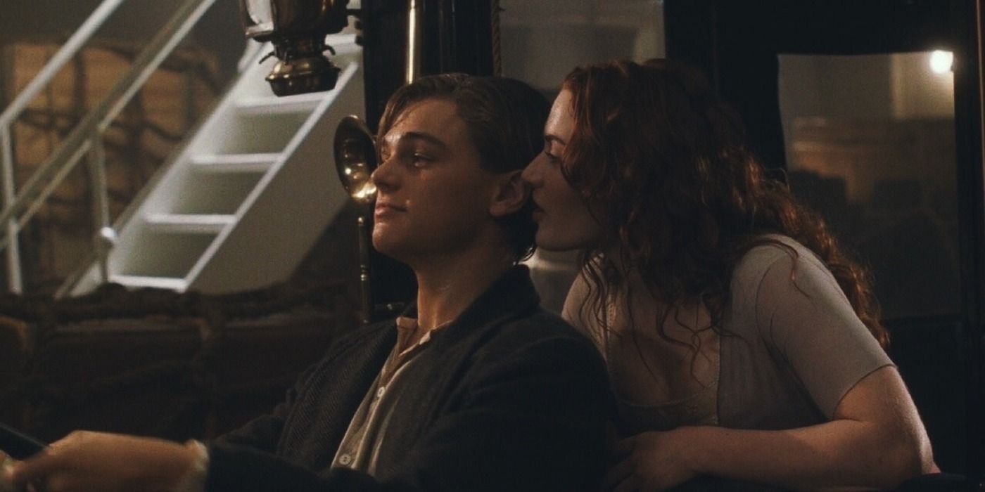 Rose and Jack falling for each other onboard the ill-fated Titanic.