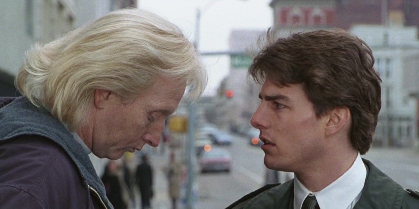 Tobin Bell and Tom Cruise in The Firm