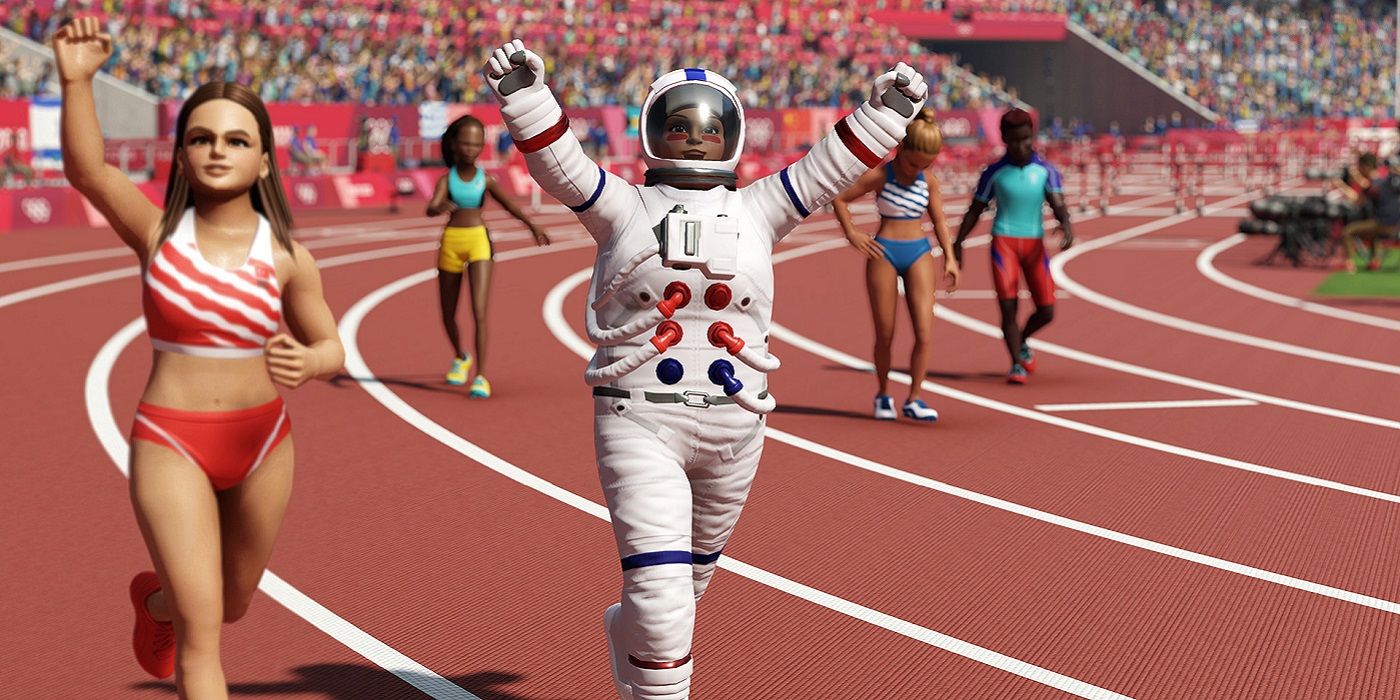 Tokyo Olympics 2020 Astronaut Running
