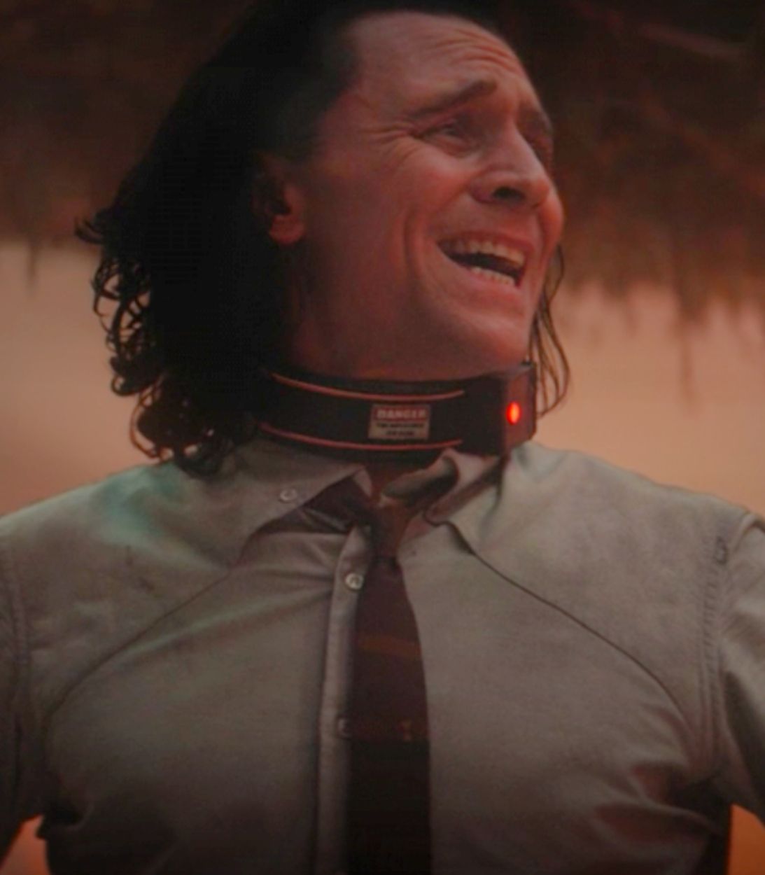 Tom Hiddleston as Loki in Episode 4 vertical
