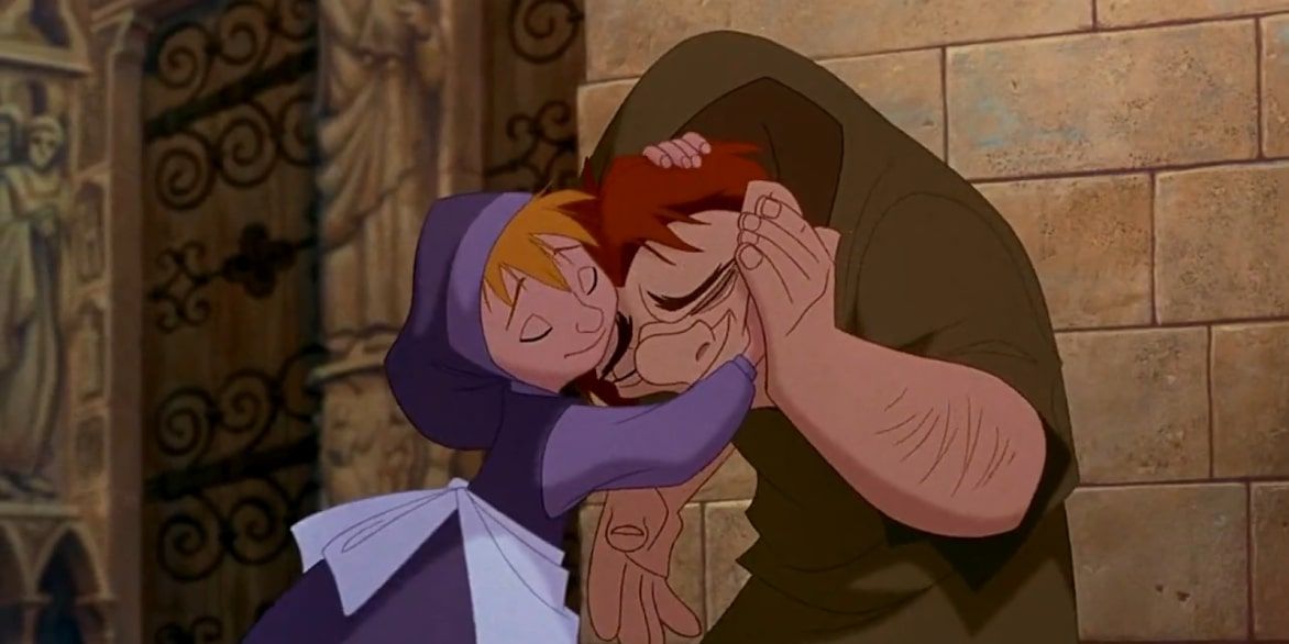 A girl hugging Quasimodo