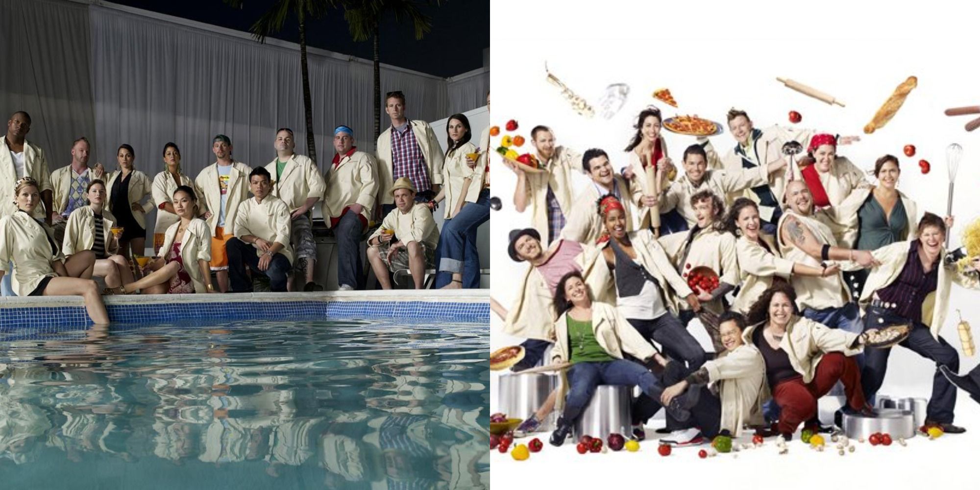 Two seasons of top chef cast side by side